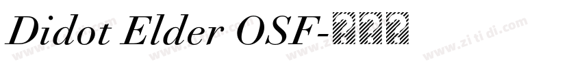 Didot Elder OSF字体转换